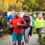 Group Of Friends Running Together