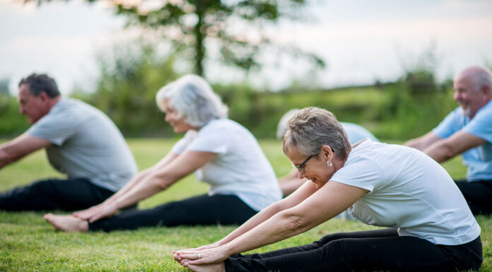 People doing yoga