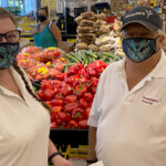 Kathleen and Gary in a grocery store