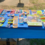 School supplies on table