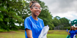 Park clean-up volunteer.