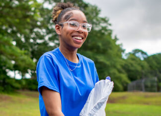 Park clean-up volunteer.